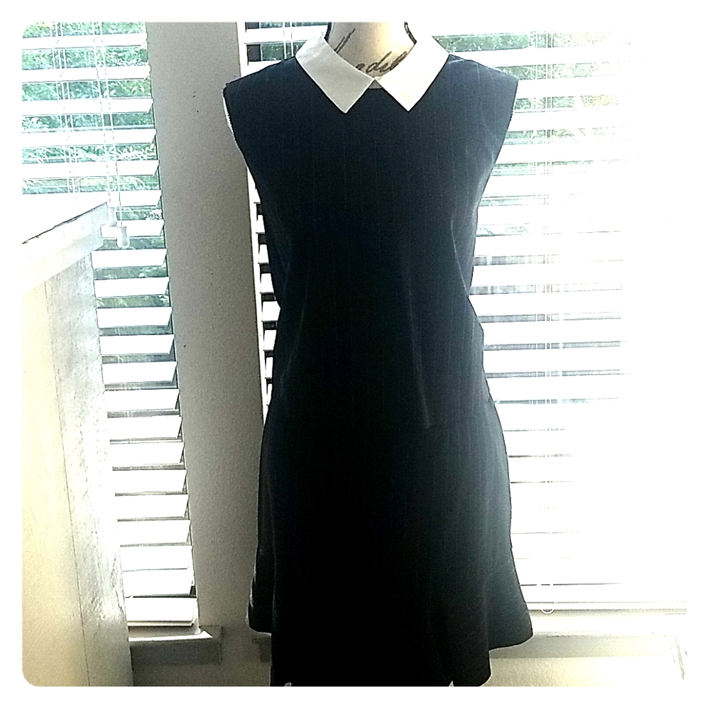 BCBGMAXAZRIA Pinstriped Dress